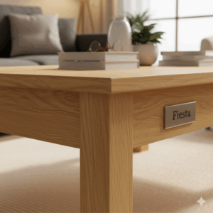 fiesta modern coffee table – minimalist wooden living room centerpiece