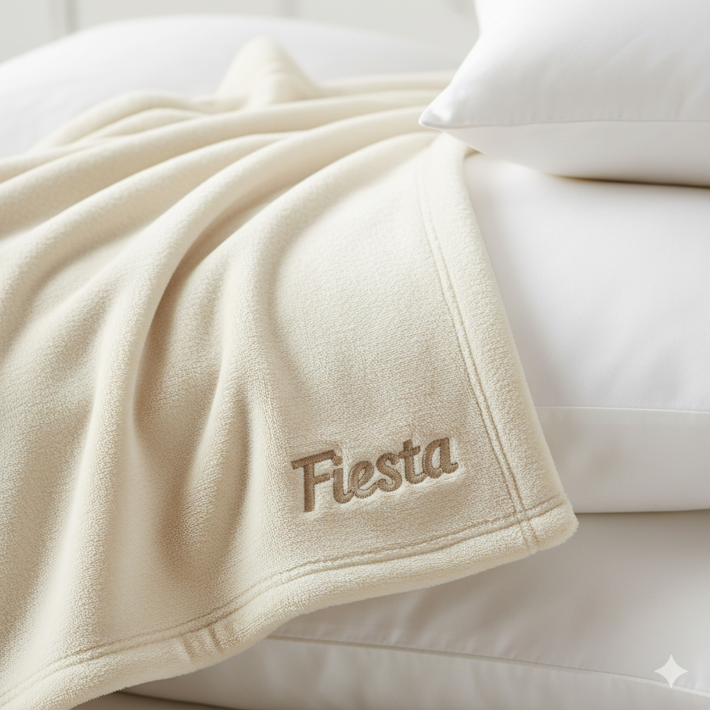 fiesta plush throw blanket – soft cozy blanket for living room & bedroom