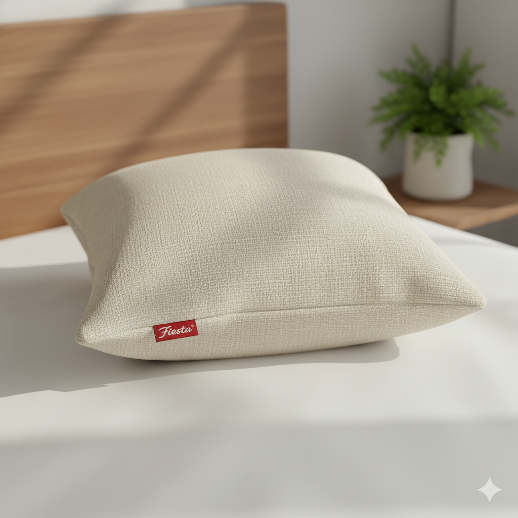 fiesta decorative cushion cover – premium linen pillowcase with zipper